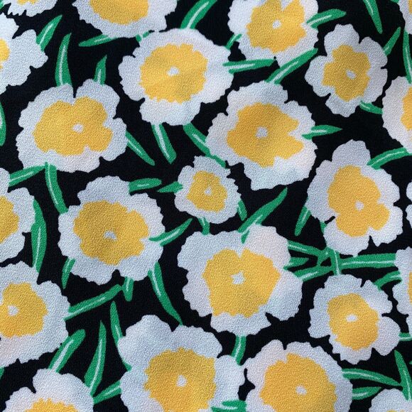 NWT Diane Von Furstenberg x Target Floral Mini Dress Women's 24 Yellow Tank - Picture 7 of 9